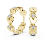 Sparkling Diamond Hoop Earring Designer Style