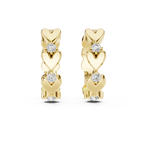Sparkling Diamond Hoop Earring Designer Style