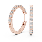 Luxury  Diamond Hoop Earrings