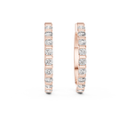 Luxury  Diamond Hoop Earrings