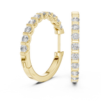 Luxury  Diamond Hoop Earrings