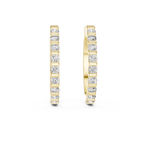 Luxury  Diamond Hoop Earrings