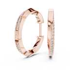 Classic  Diamond Hoop Earrings – Timeless Jewelry