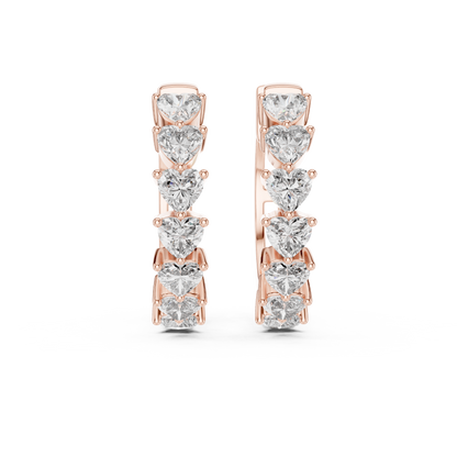 Brilliant  Diamond Hoop Earrings