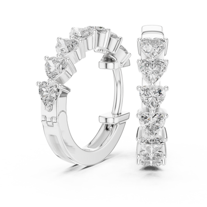 Brilliant  Diamond Hoop Earrings