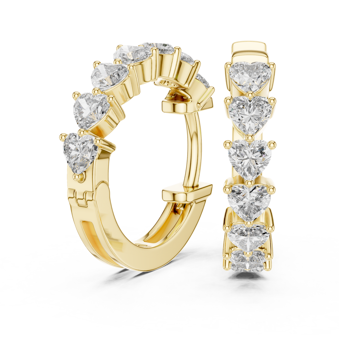 Brilliant  Diamond Hoop Earrings