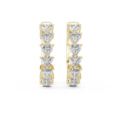 Brilliant  Diamond Hoop Earrings