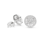 Sparkling Round Cut Diamond Halo Earrings for Women