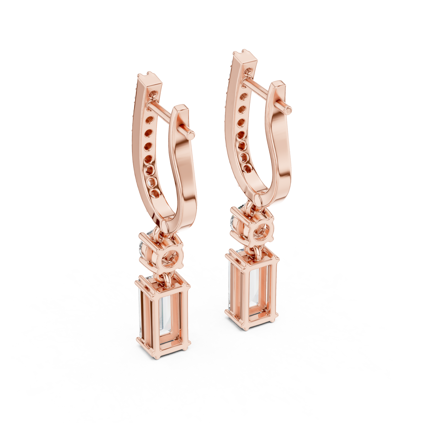 Minimalist Diamond Statement Earrings for Bridal & Evening Wear