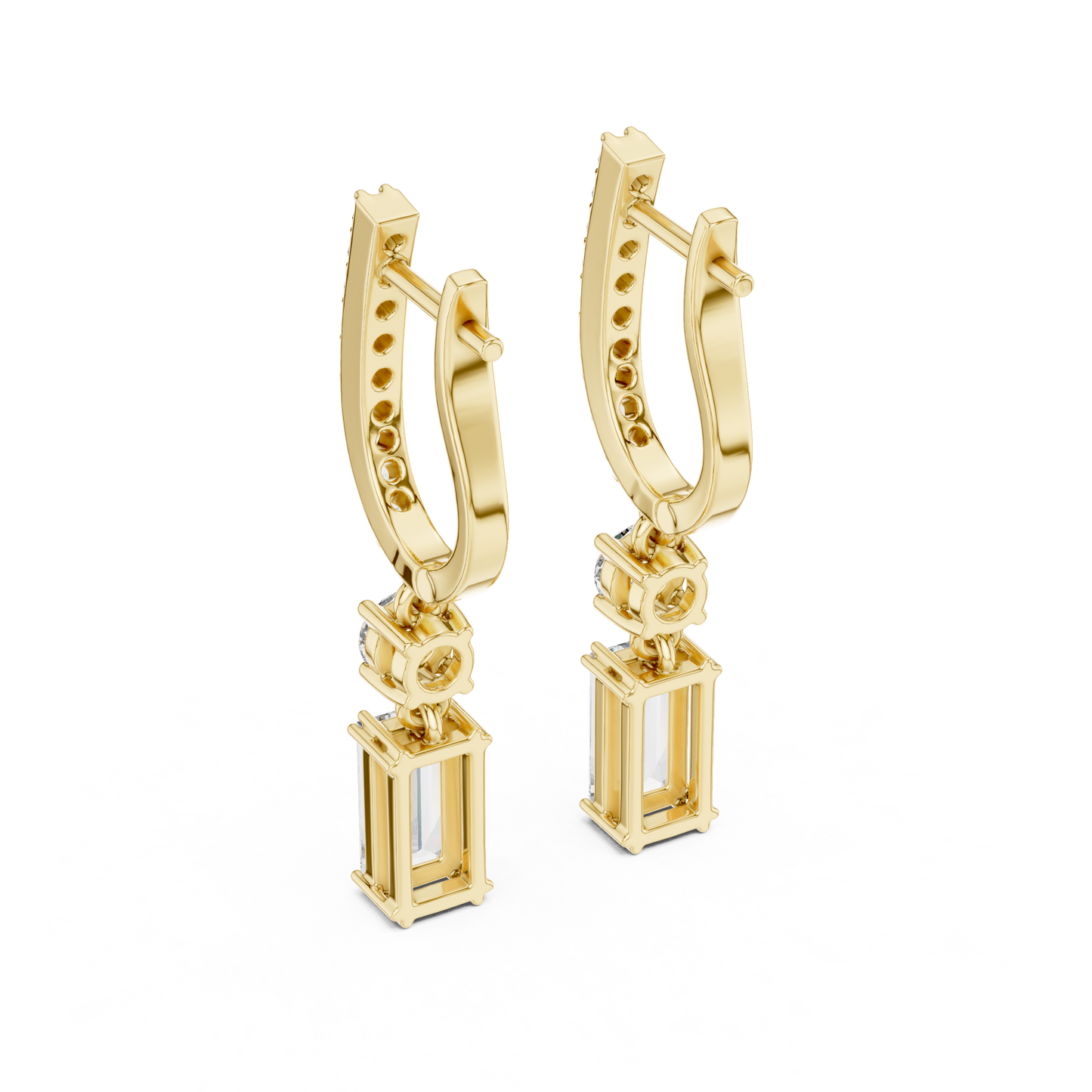Minimalist Diamond Statement Earrings for Bridal & Evening Wear