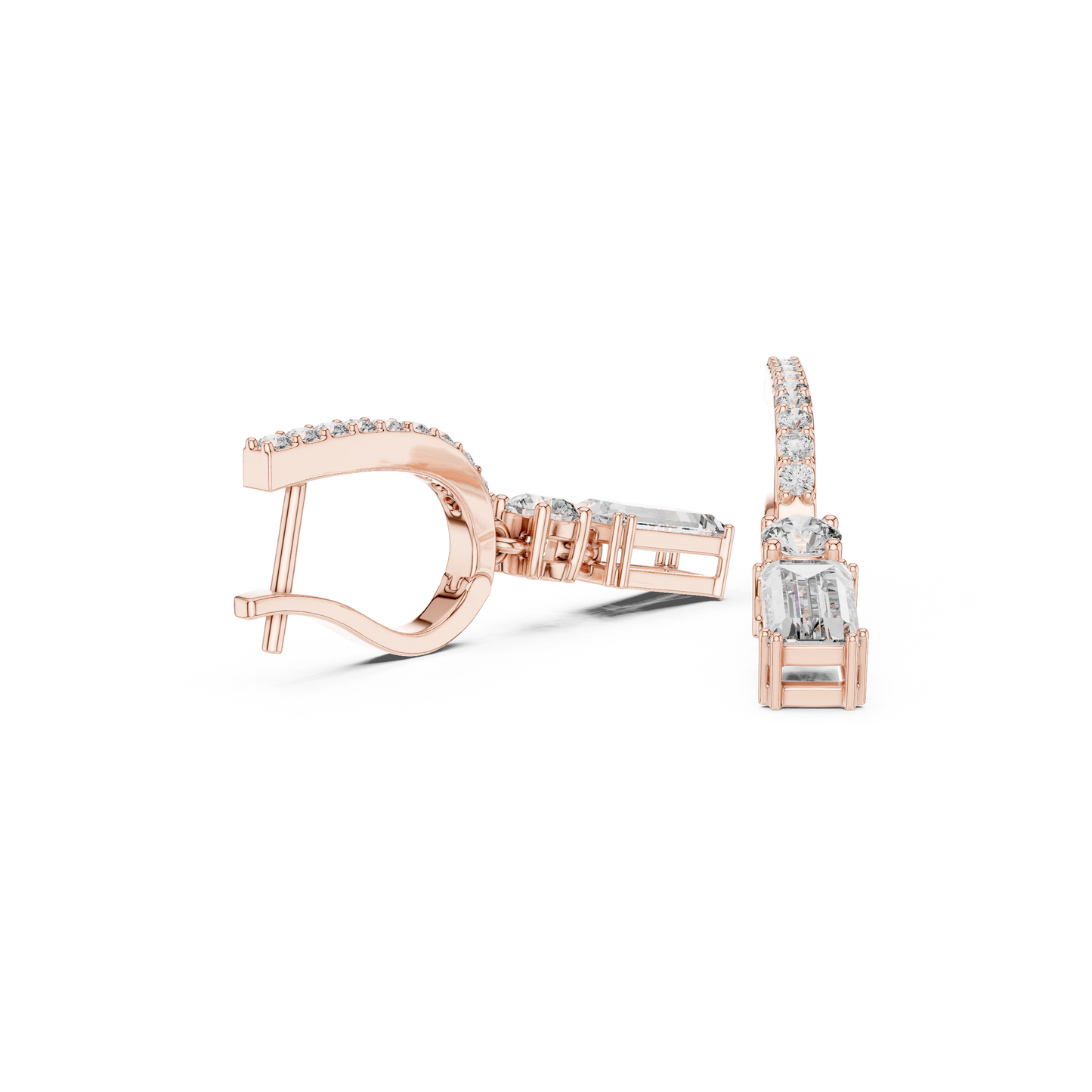 Minimalist Diamond Statement Earrings for Bridal & Evening Wear