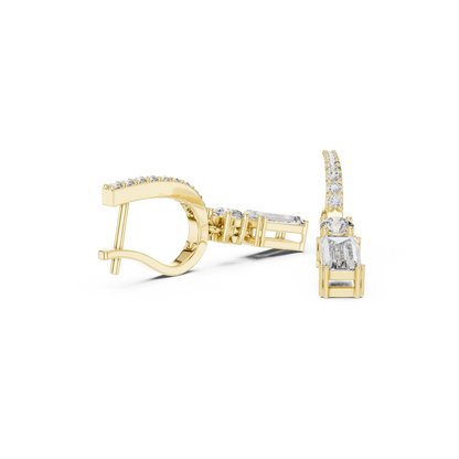 Minimalist Diamond Statement Earrings for Bridal & Evening Wear