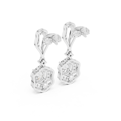 Classic Vintage Inspired Diamond Earrings for Women