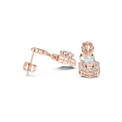 Classic Vintage Inspired Diamond Earrings for Women