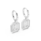 Elegant Geometric Diamond Dangle Earrings for Women