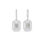 Elegant Geometric Diamond Dangle Earrings for Women