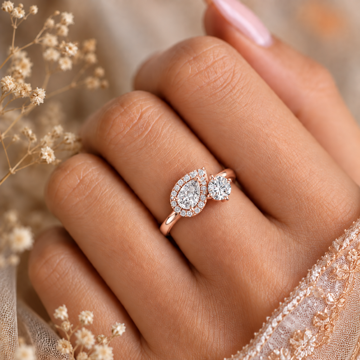 Odalys Toi et Moi Lab Grown Diamond Ring