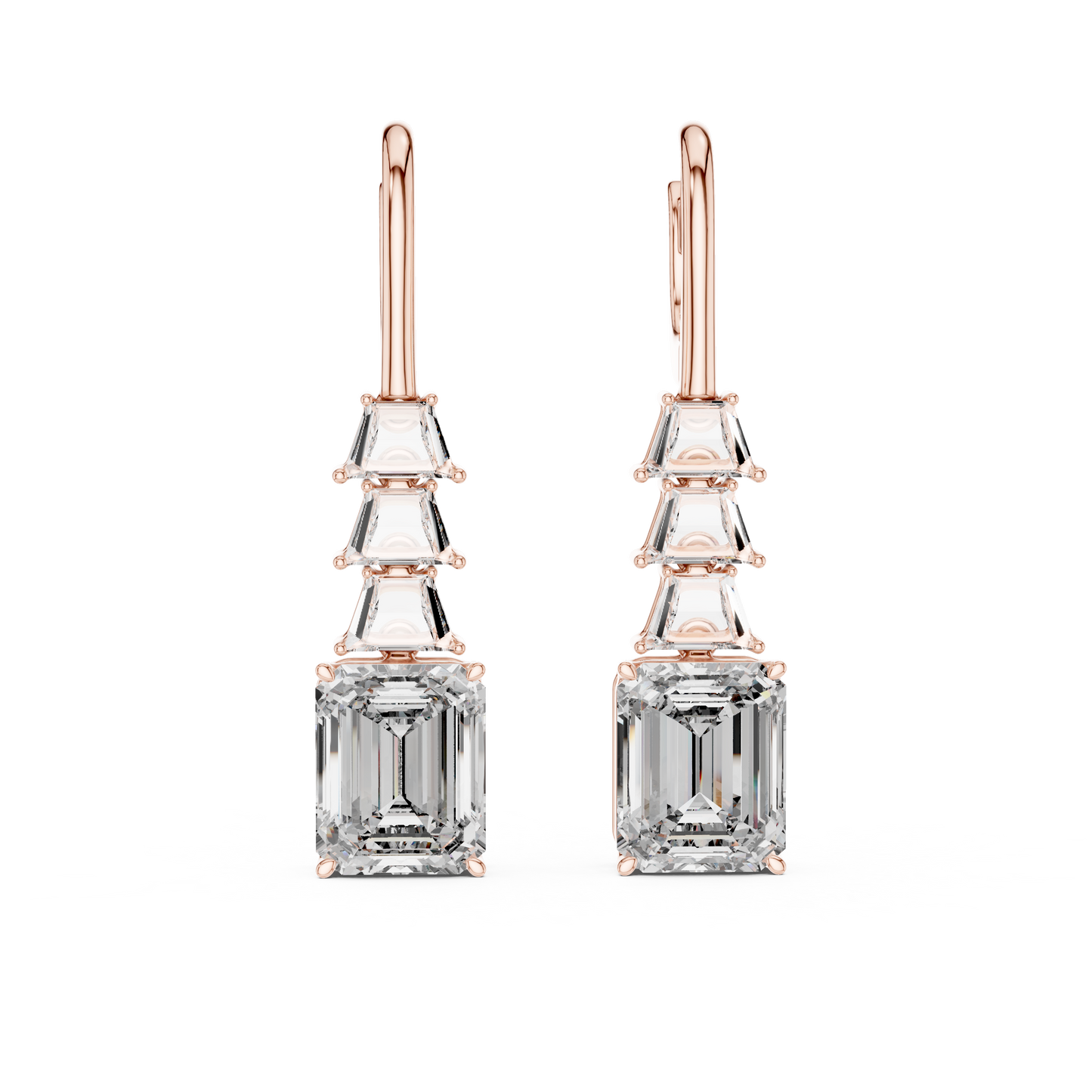 Stylish Diamond Hoop Earrings –  Luxury Design
