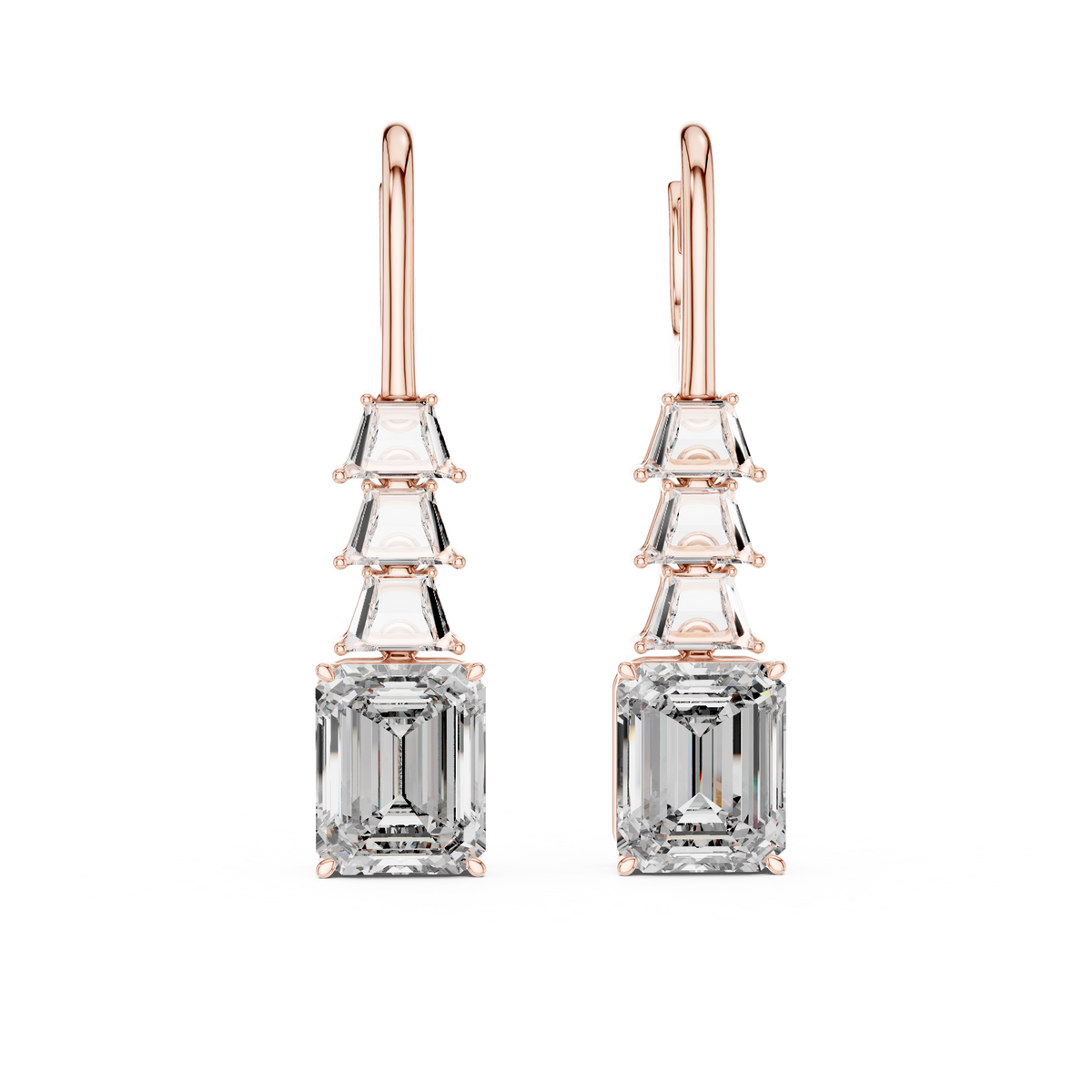 Stylish Diamond Hoop Earrings –  Luxury Design