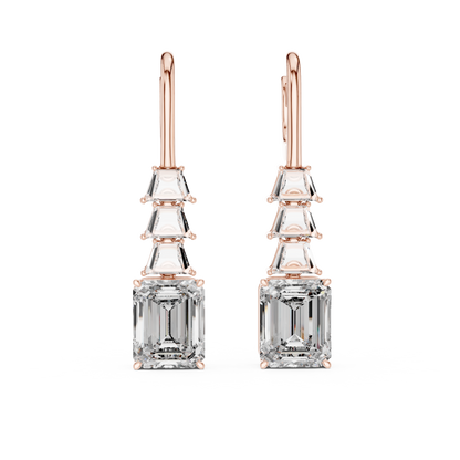 Stylish Diamond Hoop Earrings –  Luxury Design