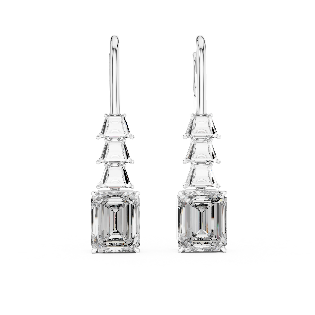 Stylish Diamond Hoop Earrings –  Luxury Design