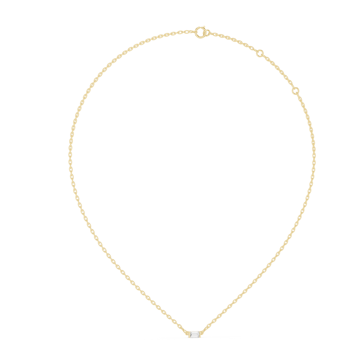 Tiny Solid Gold Heart Pendant – Simple Romantic Gift for Her