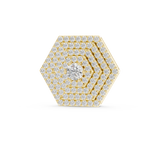 Luxury Hexagon Diamond Pendant Necklace