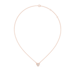 Romantic Heart Diamond Pendant Necklace