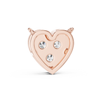 Romantic Heart Diamond Pendant Necklace