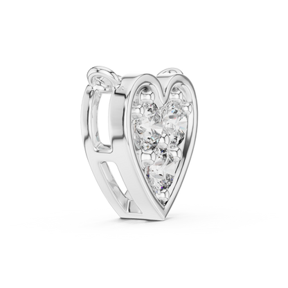 Romantic Heart Diamond Pendant Necklace