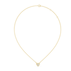 Romantic Heart Diamond Pendant Necklace