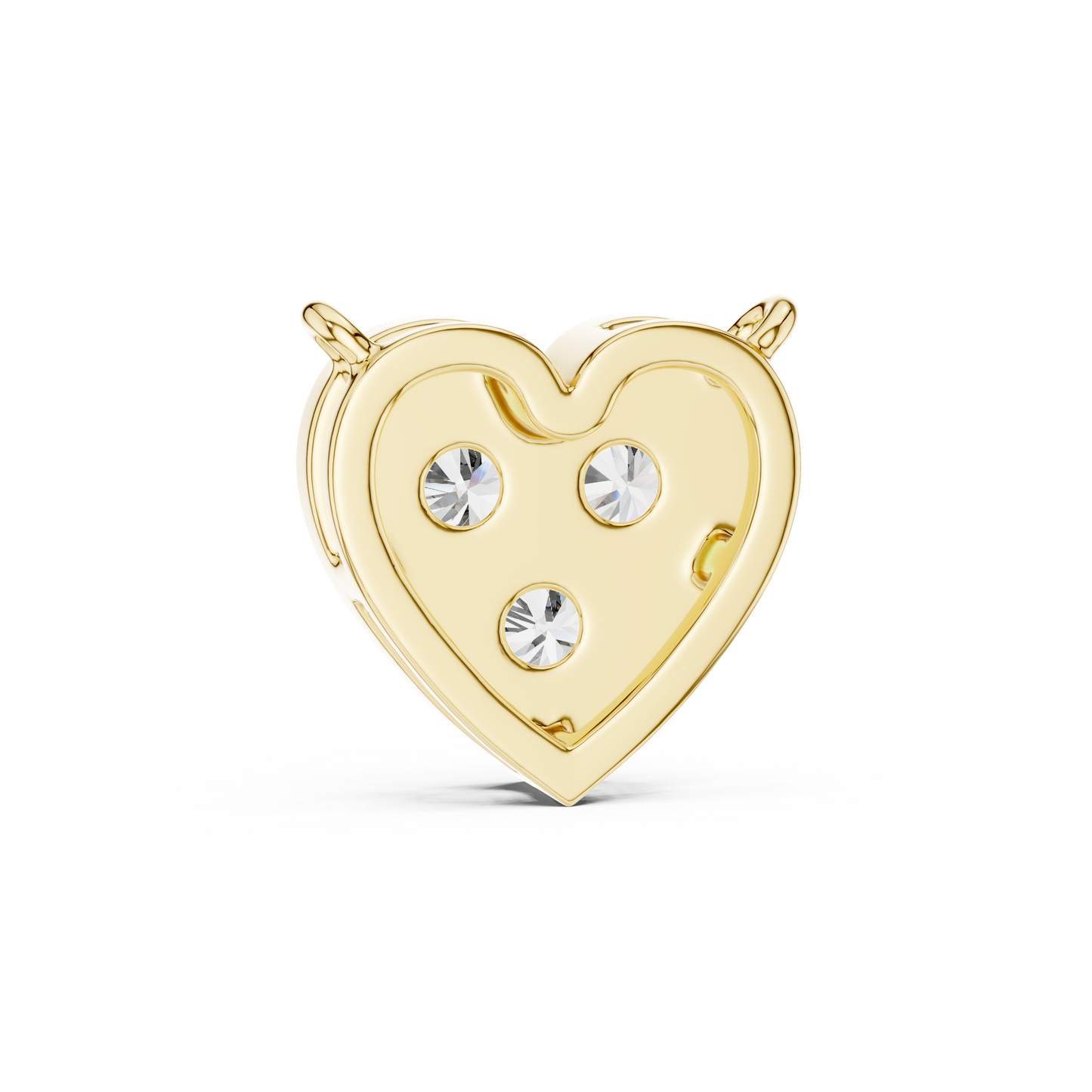 Romantic Heart Diamond Pendant Necklace