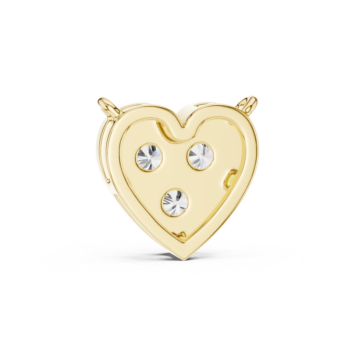 Romantic Heart Diamond Pendant Necklace