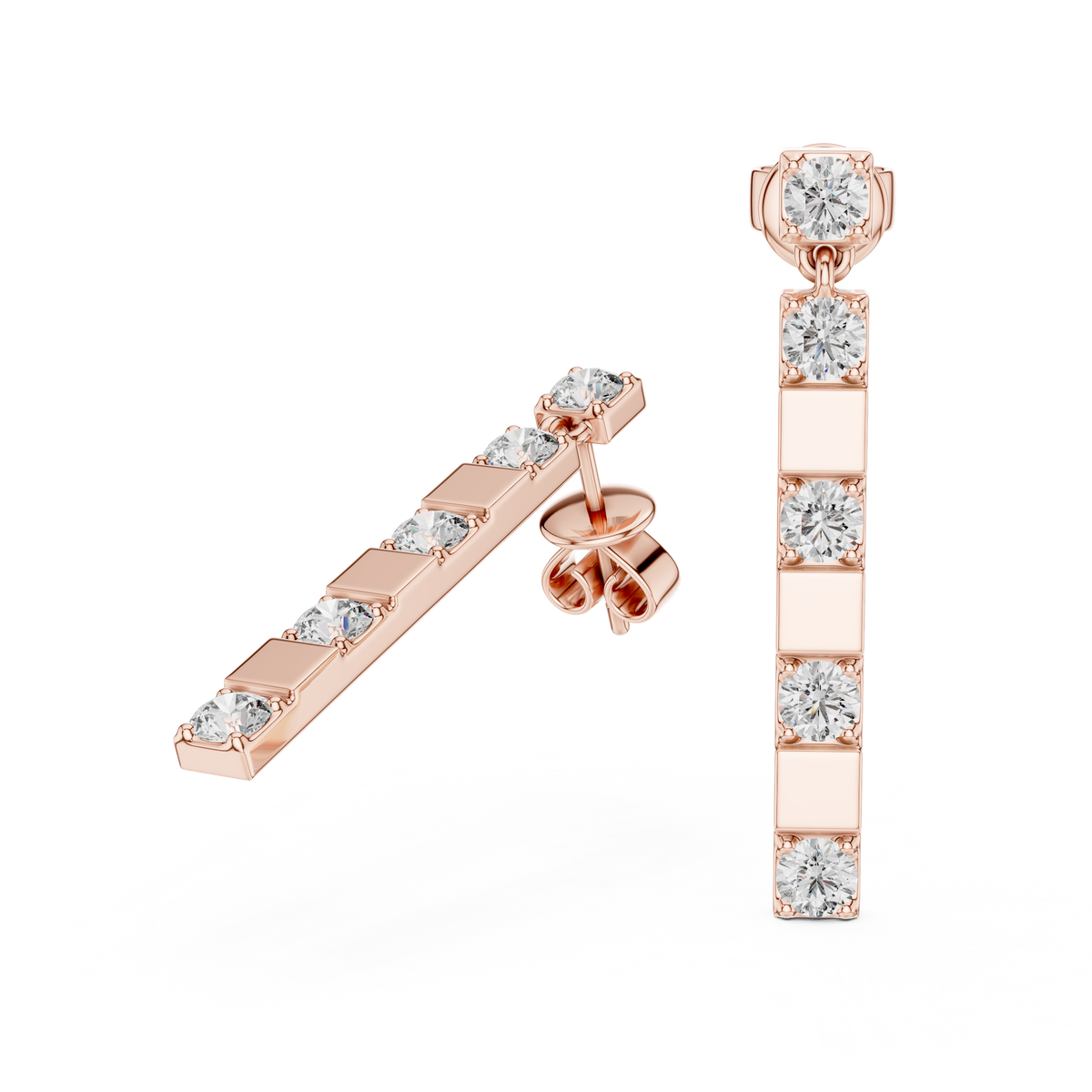Luxury Sparkling Diamond Hoops –  Earrings