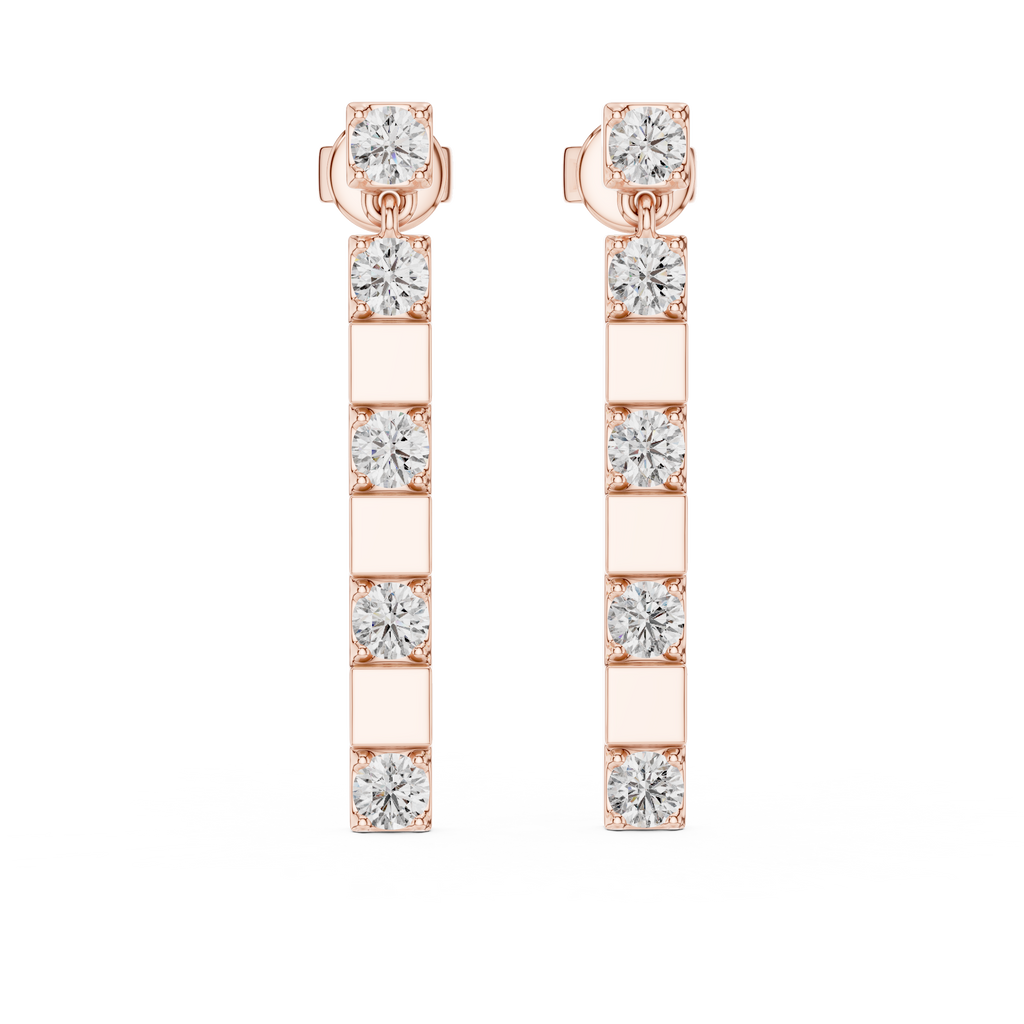 Luxury Sparkling Diamond Hoops –  Earrings