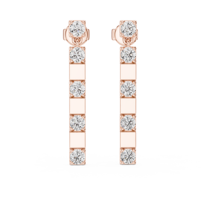 Luxury Sparkling Diamond Hoops –  Earrings