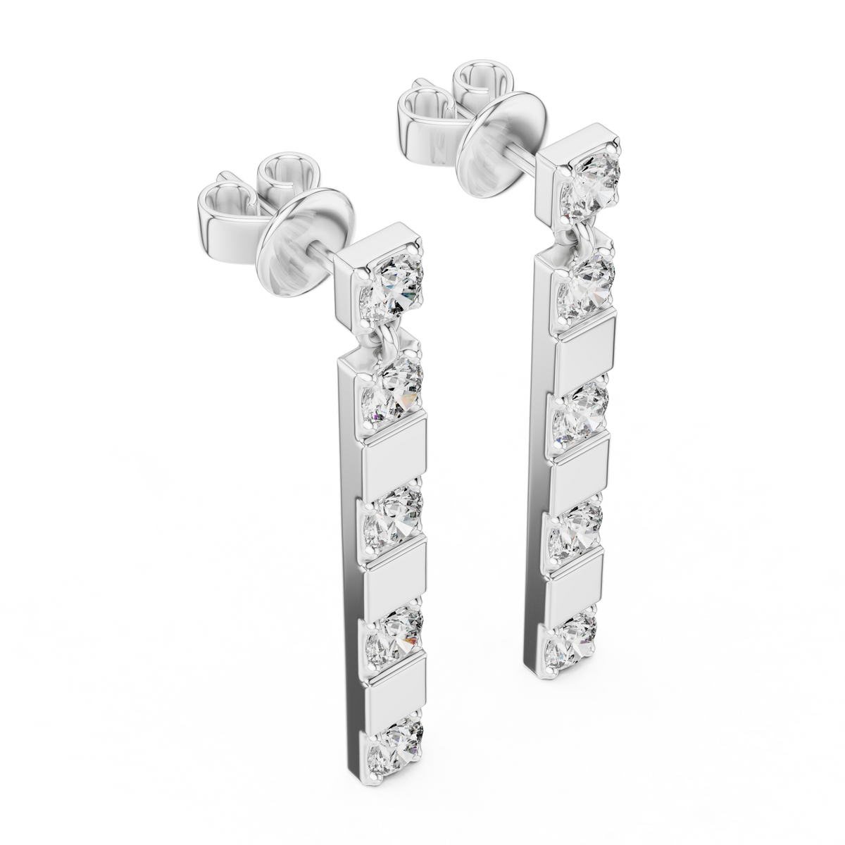 Luxury Sparkling Diamond Hoops –  Earrings
