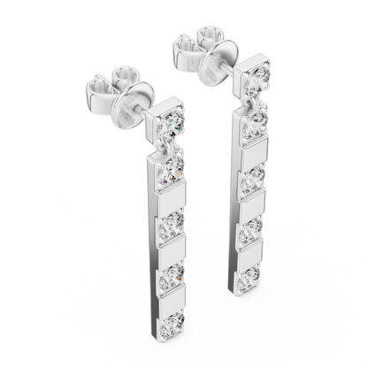 Luxury Sparkling Diamond Hoops –  Earrings