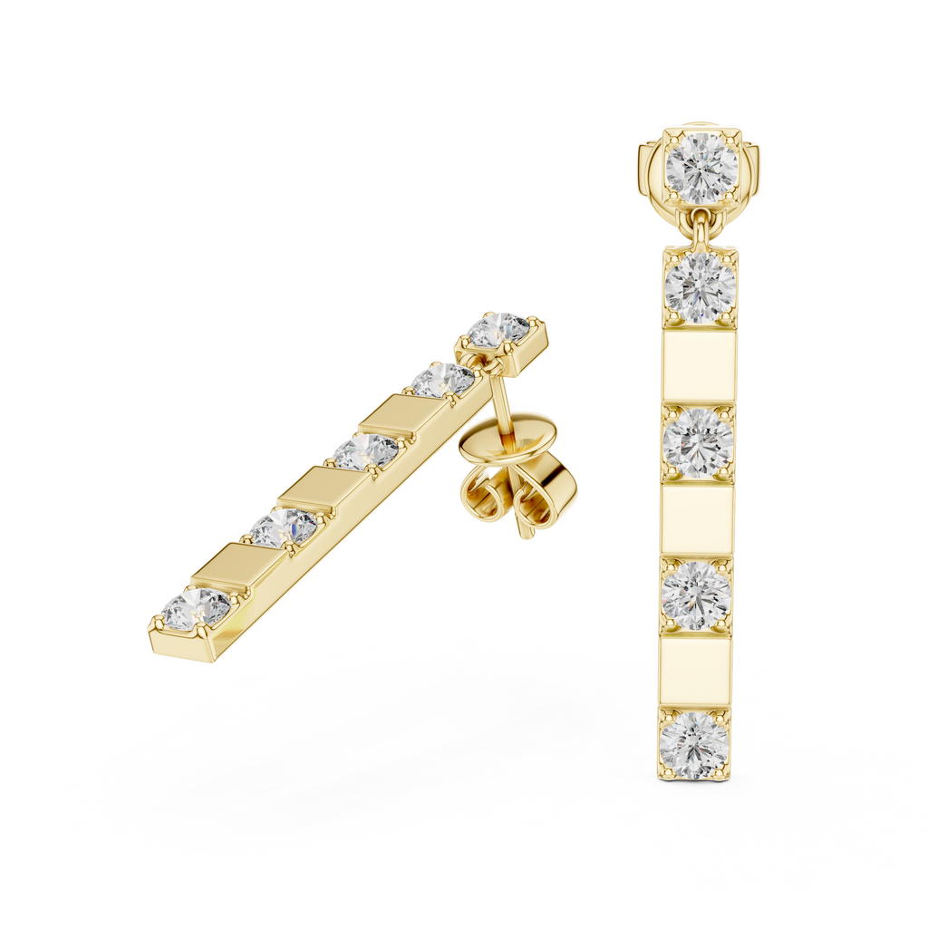 Luxury Sparkling Diamond Hoops –  Earrings