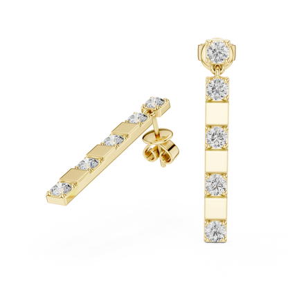Luxury Sparkling Diamond Hoops –  Earrings