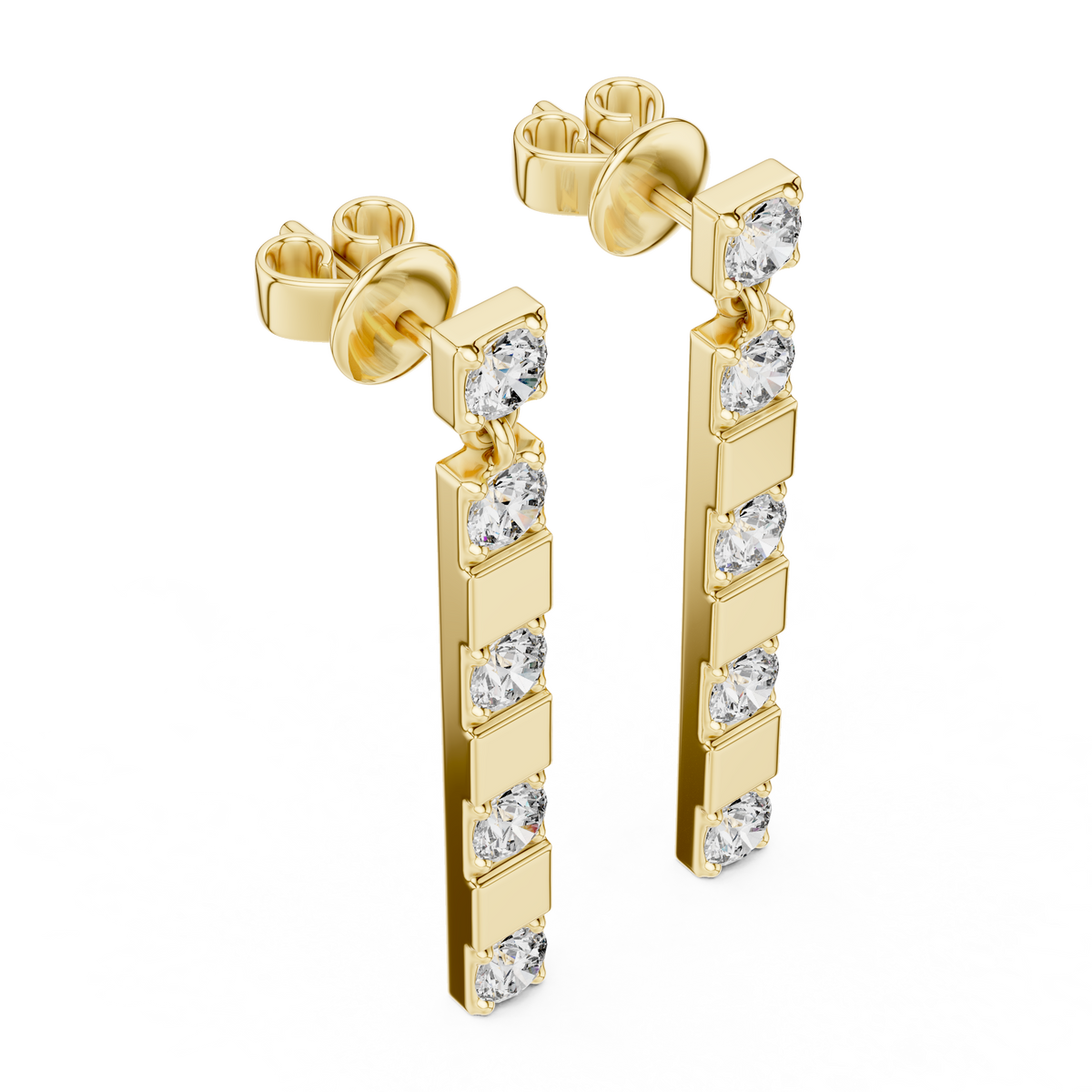 Luxury Sparkling Diamond Hoops –  Earrings
