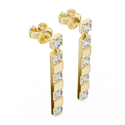 Luxury Sparkling Diamond Hoops –  Earrings