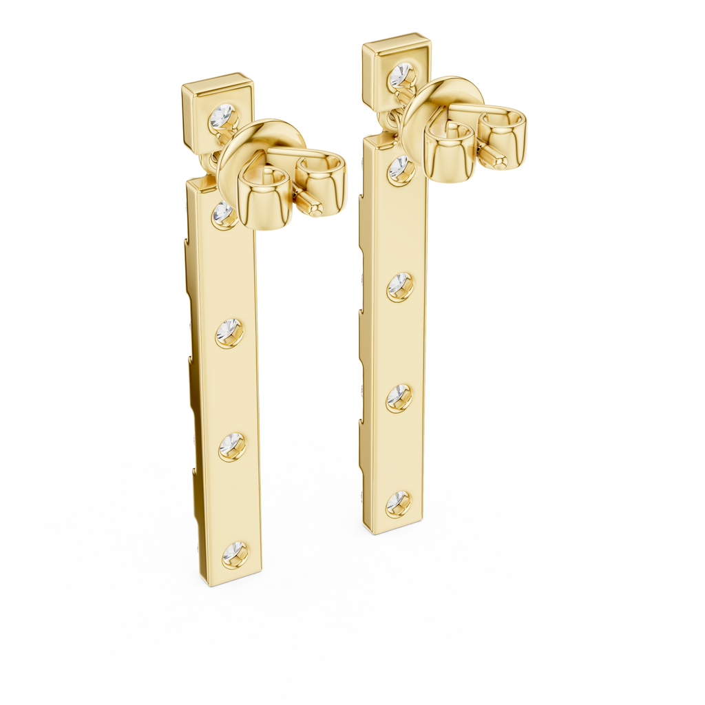 Luxury Sparkling Diamond Hoops –  Earrings