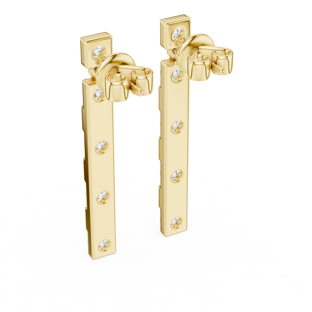 Luxury Sparkling Diamond Hoops –  Earrings