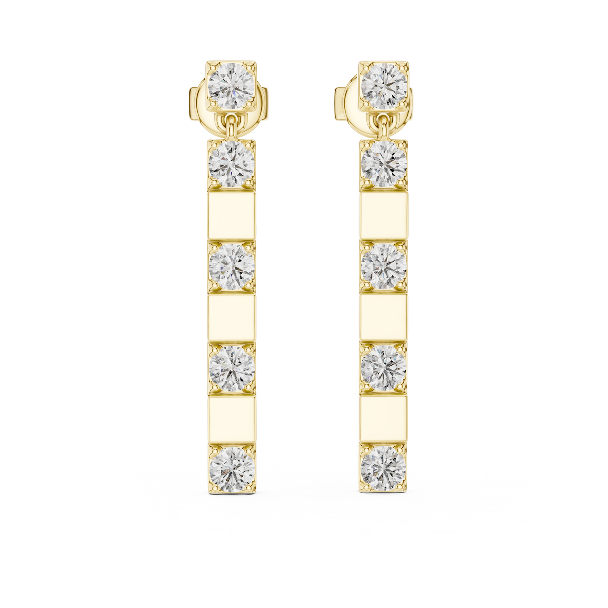 Luxury Sparkling Diamond Hoops –  Earrings