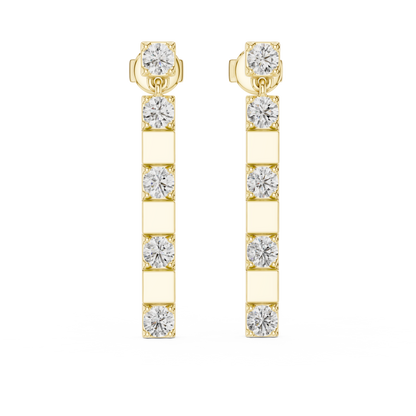 Luxury Sparkling Diamond Hoops –  Earrings
