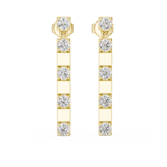 Luxury Sparkling Diamond Hoops –  Earrings