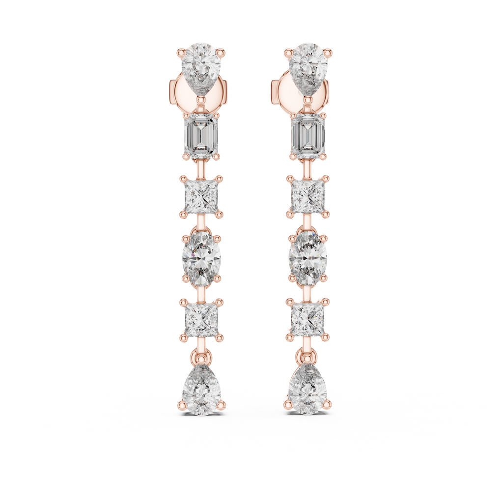 Diamond Hoop Earrings – Brilliant Round Cut Luxury Hoops