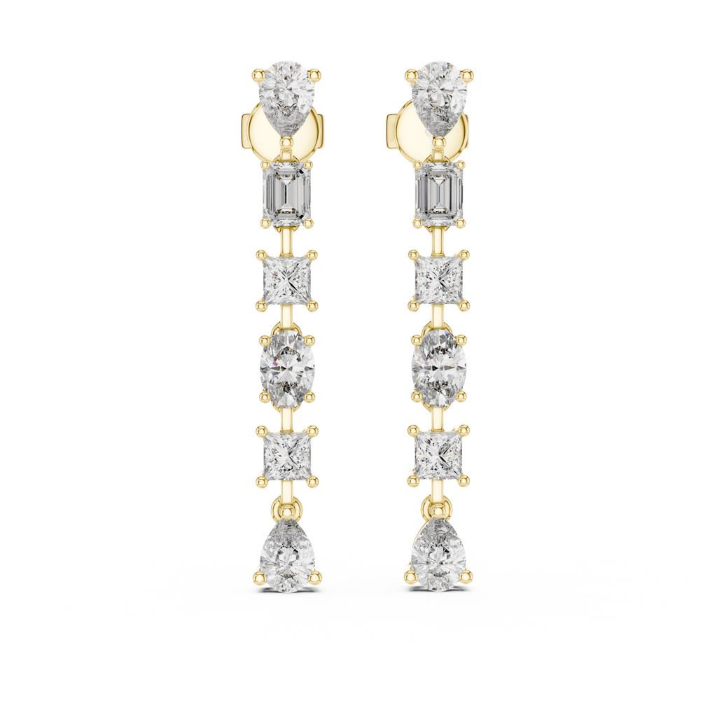 Diamond Hoop Earrings – Brilliant Round Cut Luxury Hoops