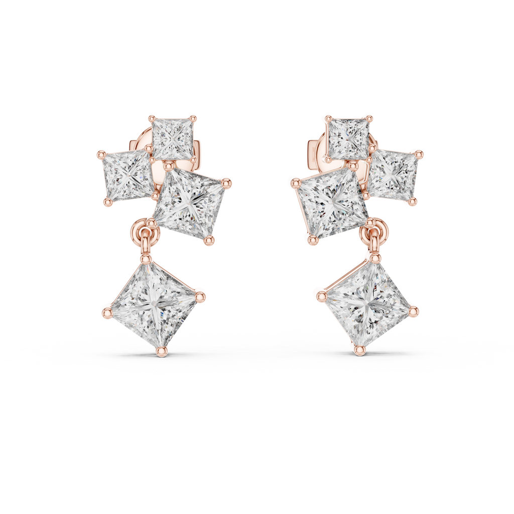 Luxury  Diamond Hoop Earrings for Women
